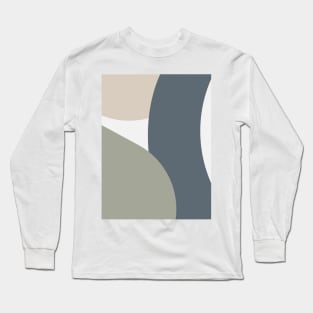 Diseño Abstracto grises y rosas Long Sleeve T-Shirt